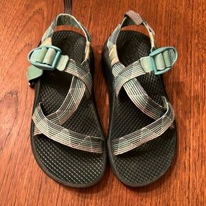 Chaco sandals size 13 light teal green